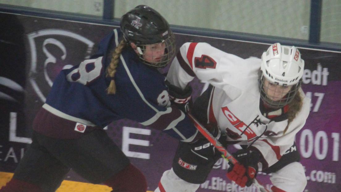 Chi-Hi/Menomonie girls hockey vs Appleton United at Eau Claire 12-28-17